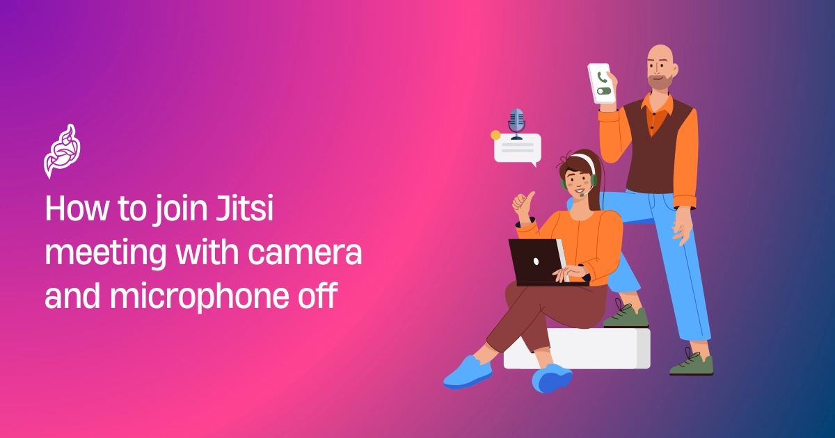 How to join Jitsi meeting with camera and microphone off