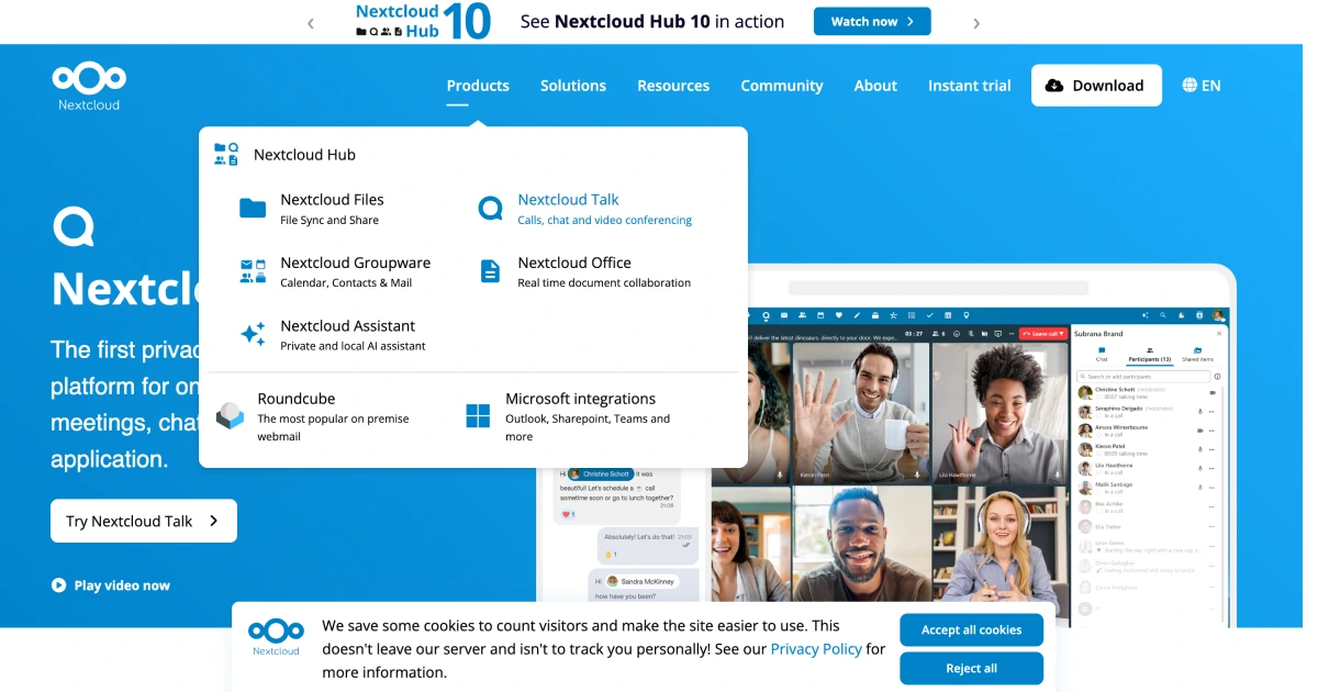 Nextcloud Talk Nextcloud Talk Screen